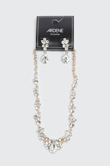 Floral Necklace and Earring Set