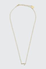 14K Gold Plated Initial J Necklace