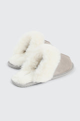 Mule Slippers with Fur Lining