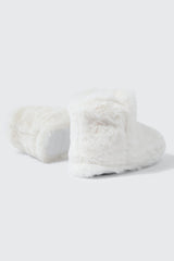 Faux Fur Bootie Slippers