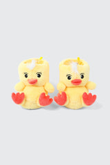 Plush Yellow Duck Slippers