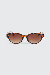 Slim Oval Cateye Sunglasses