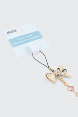 Shiny Letter E Phone Charm with Bow