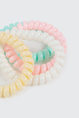 4-Pack Spiral Coil Hair Ties