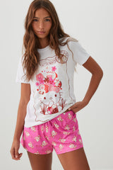 Hello Kitty Print PJ Shorts