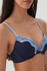 Lace Trim Push-Up Bra