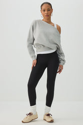 High Waisted Ribbed Leggings