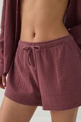 Woven Mid Rise Shorts