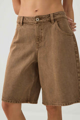 Low Rise Denim Jorts
