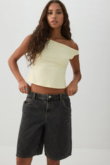 Low Rise Denim Jorts