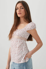 Babydoll Top with Satin Ribbon