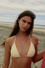 Triangle Bikini Top with Charm