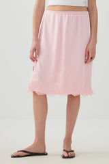 Satin Midi Skirt
