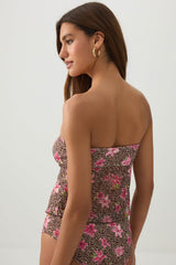 Tie-Front Bandeau Top