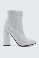 Rhinestone Ankle Boots