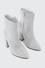 Rhinestone Ankle Boots