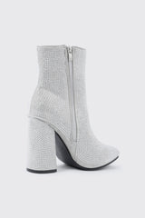 Rhinestone Ankle Boots