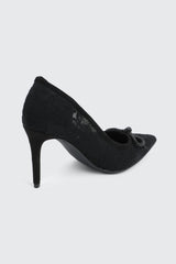 Rhinestone Bow Pumps