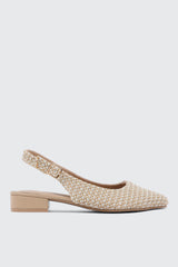 Pointed Toe Slingback Flats