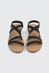 Elastic Strappy Sandals