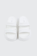 Double Braided Strap Slide Sandals
