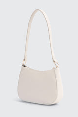 Crescent Faux Leather Shoulder Bag