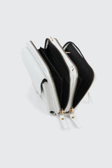 Faux Leather Crossbody Wallet
