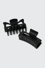 2-Pack Butterfly & Rectangle Hair Claws