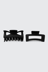 2-Pack Butterfly & Rectangle Hair Claws