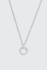 14K White Gold Pendant Necklace
