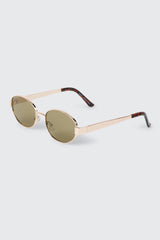Oval Metal Sunglasses