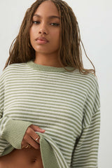 Striped Crew Neck Sweater