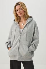 MADESOFT⢠Fleece Oversized Zip Up Hoodie