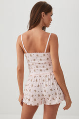 Ribbed Tank Top and Short Pyjamas Set