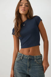 BASICORE⢠Cap Sleeve Fitted T-Shirt