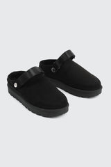 Faux Sheepskin Mules