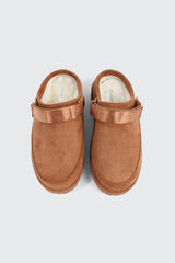 Faux Sheepskin Mules