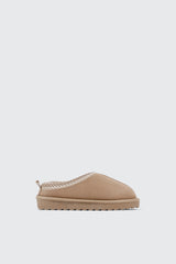 Faux Suede Slip On Mules