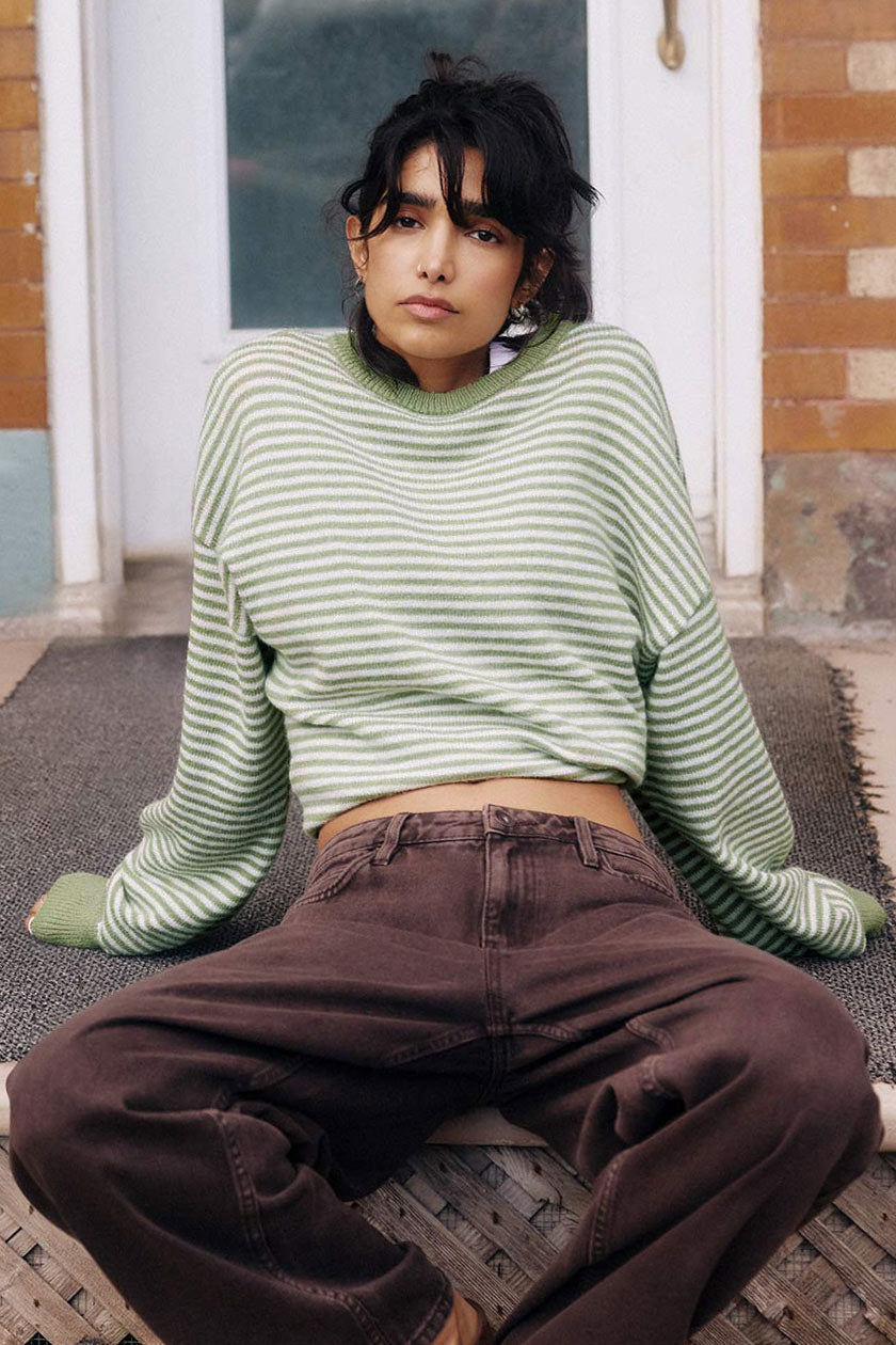 Striped Crew Neck Sweater