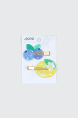 2-Pack Fruit Creaseless Hair Clips