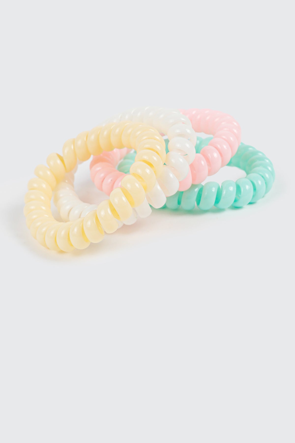4-Pack Spiral Coil Hair Ties