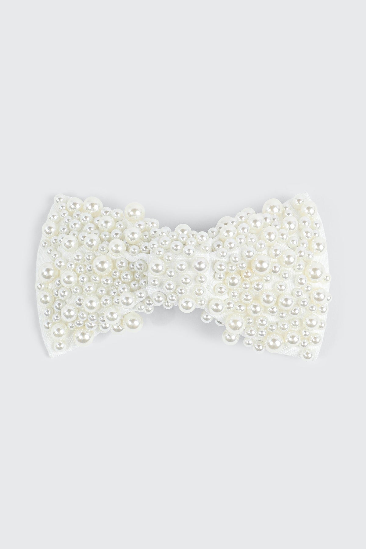 Faux Pearl Bow Hair Clip