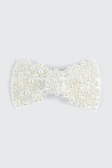 Faux Pearl Bow Hair Clip