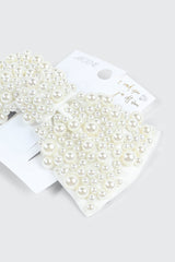 Faux Pearl Bow Hair Clip