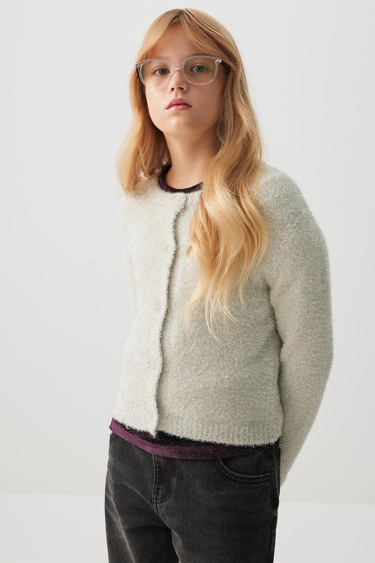 Shiny Fuzzy Cardigan