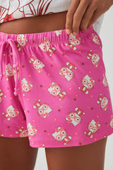 Hello Kitty Print PJ Shorts