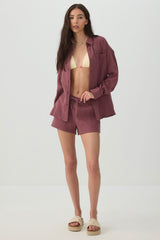 Woven Mid Rise Shorts