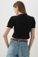 Tie Front Cropped Cardi