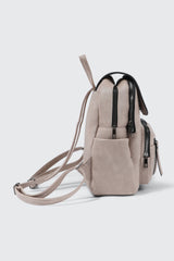 Small Faux Leather Backpack