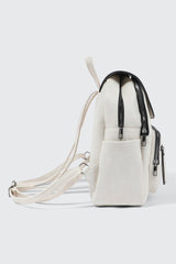 Small Faux Leather Backpack